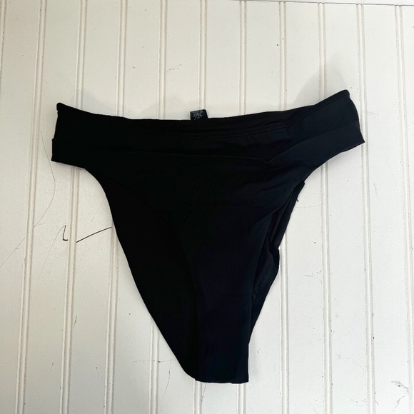 SKIMS Other - NWT Skims Recycled Swim Mid Waist Bottom Onyx Black Large